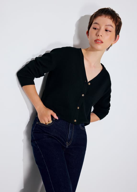 Jesse Button Down Knit Cardigan | Love, Bonito SG