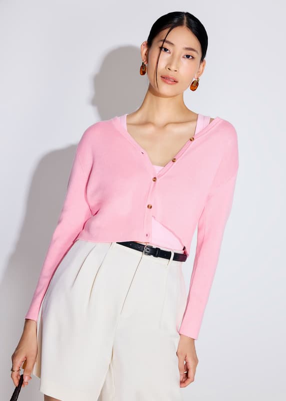 Jesse Button Down Knit Cardigan | Love, Bonito SG