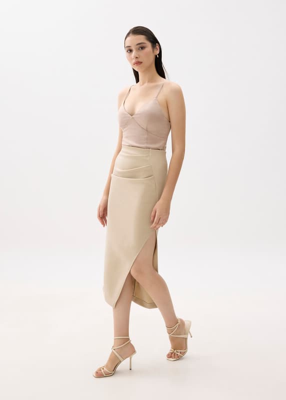 Padded Satin V-neck Camisole Top | Love, Bonito ID