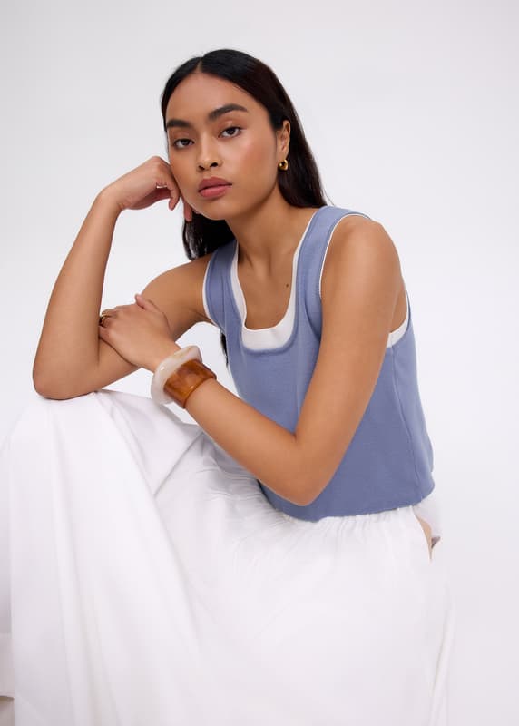 トップス Melt the lady tiny fluffy tank + tops meltthelady tiny fluffy tank タンク トップス - メルカリ