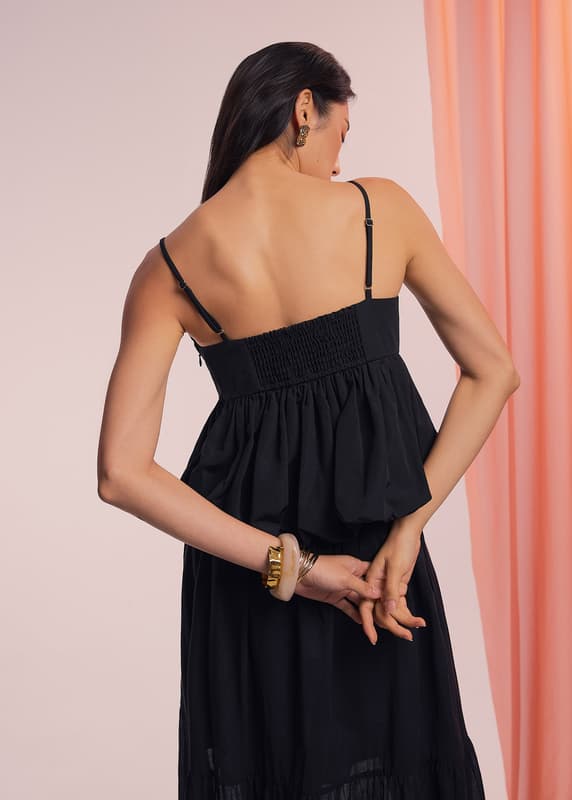 V-neck Bubble Hem Babydoll Top | Love, Bonito SG