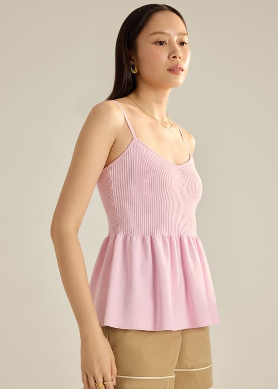Knit Peplum Camisole | Love, Bonito SG