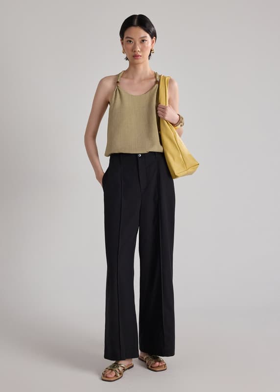 Pintuck Wide Leg Pants | Love, Bonito SG