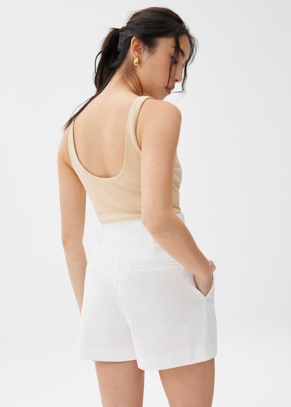 loveka ORGANIC COTTON SHORT/WHITE LOVEKA. ORGANIC COTTON SHORT 