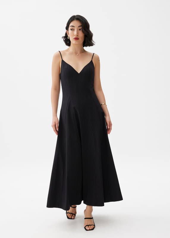 Padded Fit & Flare Maxi Dress | Love, Bonito INTL