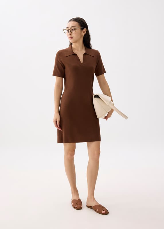 knee length dresses for ladies Rayon Dress Shift Short Sleeve Kai – Azure Beach and Resort Wear main image 0