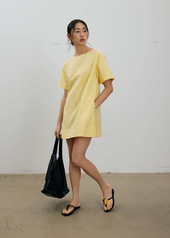 Boxy Boat Neck Mini Dress | Love, Bonito SG
