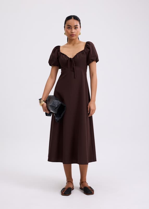 love bonito brown dress Love Bonito Walnut Brown Bodycon Dress