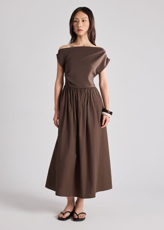 love bonito brown dress The kind of piece that feels just as good as it looks -