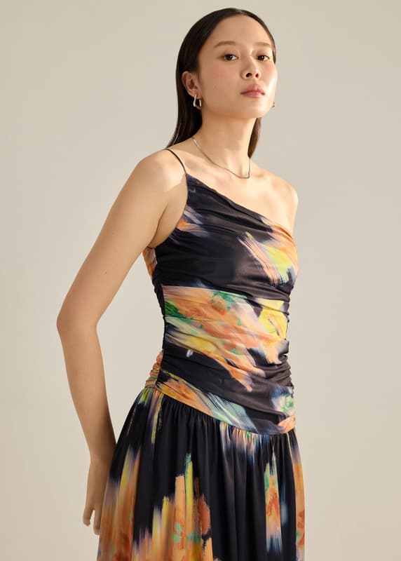 Toga Fit & Flare Dress in Summer Haze - Image 5