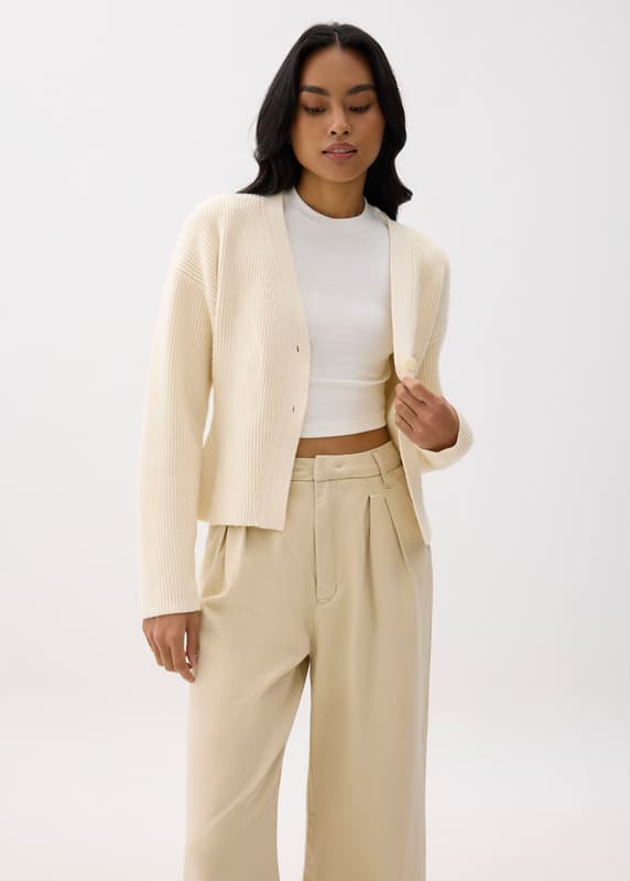 Cozy V-Neck Knit Cardigan