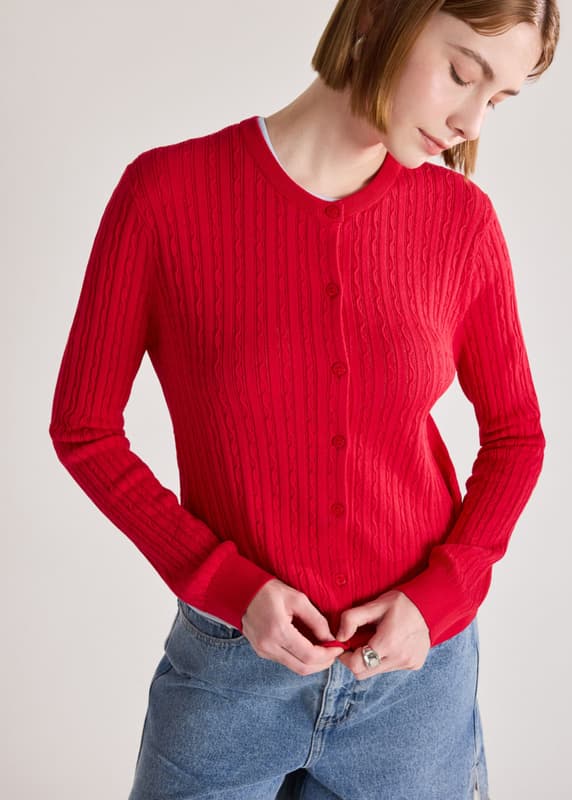 Cable Knit Cardigan | Love, Bonito SG