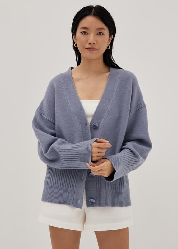 Kaydee Oversized Wool Blend Cardigan | Love, Bonito SG