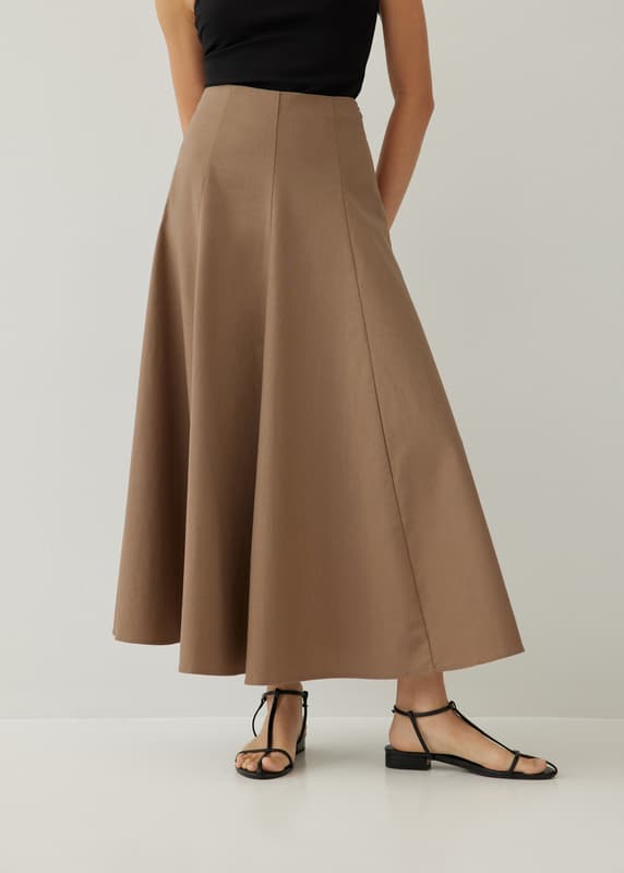 Ovidia Linen Fit & Flare Skirt | Love, Bonito INTL