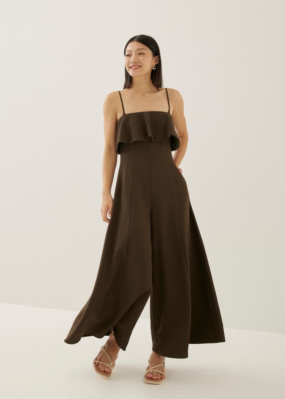 Aiza Overlay Flare Jumpsuit | Love, Bonito SG