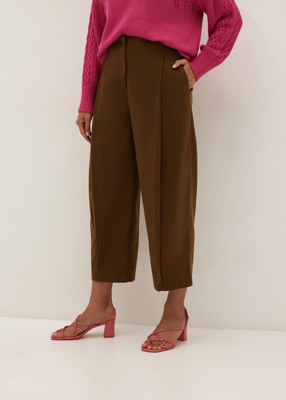 High Waist Ankle Length Cocoon Pants | Love, Bonito INTL
