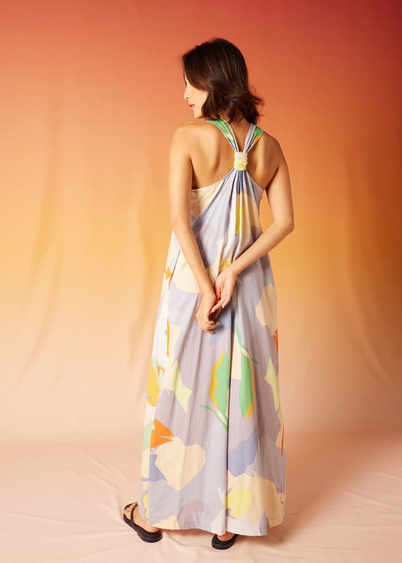 Josefa Cotton Wide Leg Jumpsuit in Tropical Mirage | Love, Bonito INTL