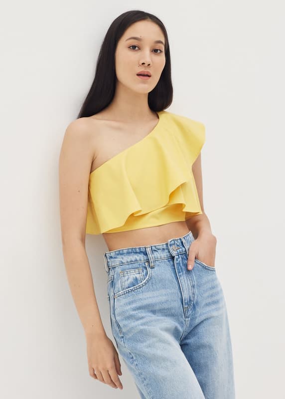 Naura Linen Fitted Toga Top | Love, Bonito SG