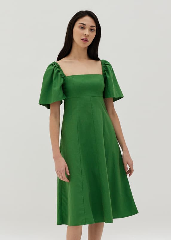 【新品未使用タグ付き】Amboise Gathered Flare Dress Amboise Gathered Flare Dress