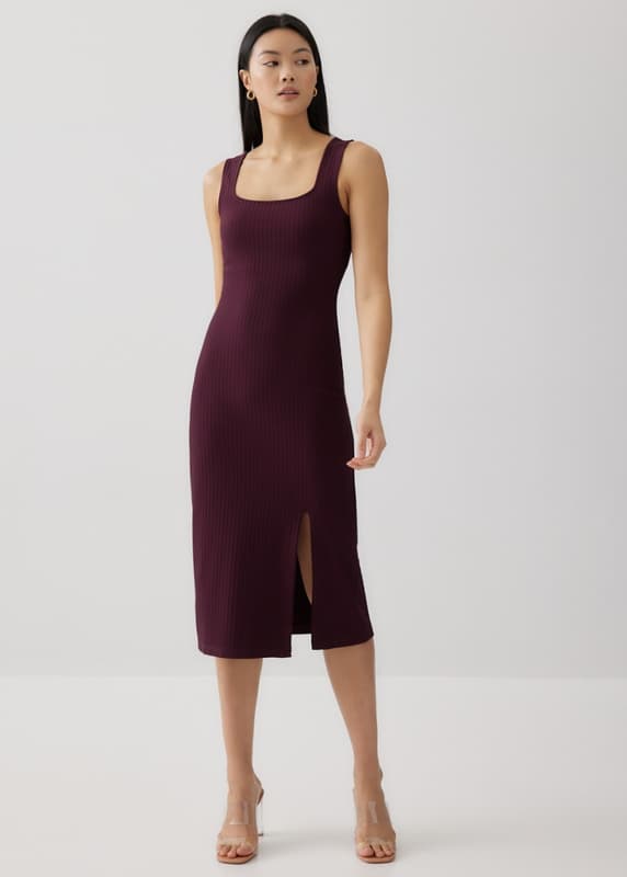 love bonito bodycon dress Textured Square Neck Bodycon Dress