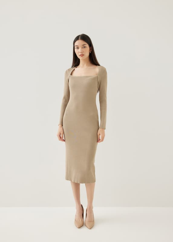 bodycon dress singapore midi-length bodycon dress (0405DR144) Slady Singapore