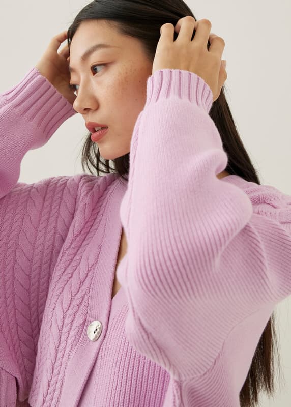 Ellina Crop Knit Cardigan | Love, Bonito INTL