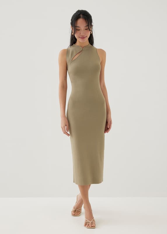 celine ribbed knit dress Eva Rib Knit Dress – Tremont Rowe main image 0