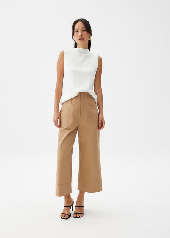 未使用HIBISCUS-REDZIPUP POLO KNITFREE TIGHT Chic Muse Ribbed Knit Cutout Crop Top | Windsor