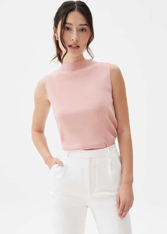 Robin High Neck Knit Top | Love, Bonito US
