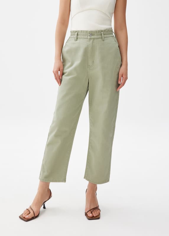 Sloane Elastic Paperbag Jeans