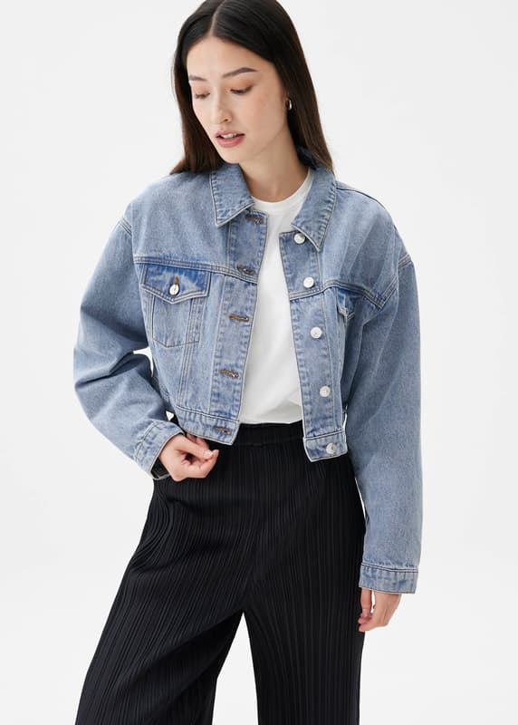 Kaia Classic Denim Jacket | Love, Bonito US