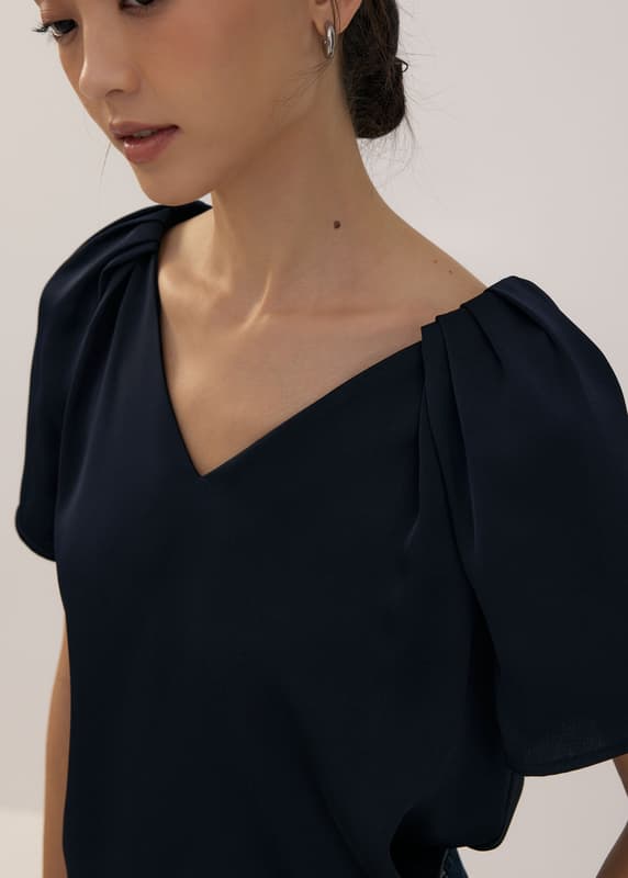 Satin Raglan Blouse