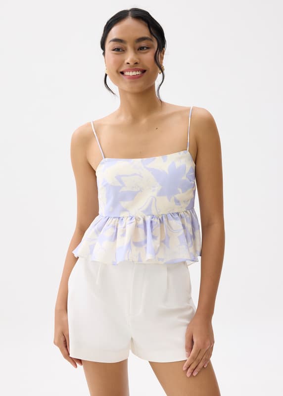 Peplum babydoll top 2025