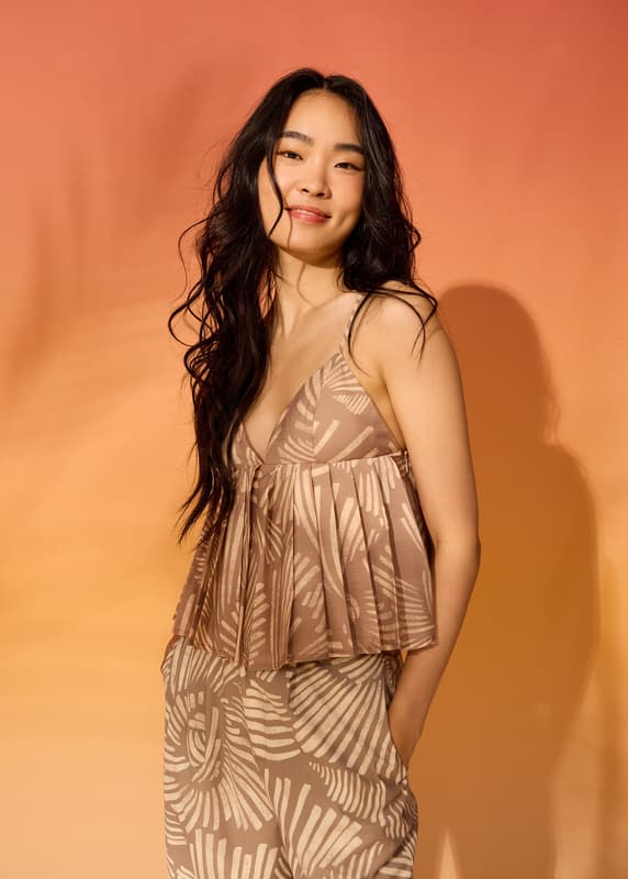 Padded Babydoll Camisole Top in Kekana | Love, Bonito US