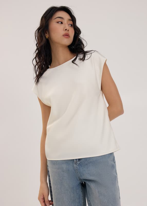 Reversible Satin Shell Top