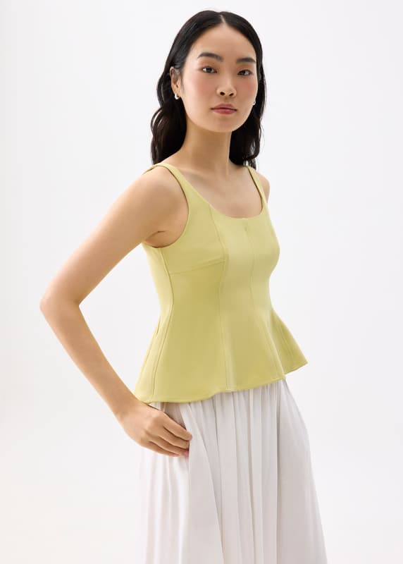 Scoop Neck Peplum Top | Love, Bonito SG Scoop Neck Peplum Top | Love, Bonito SG