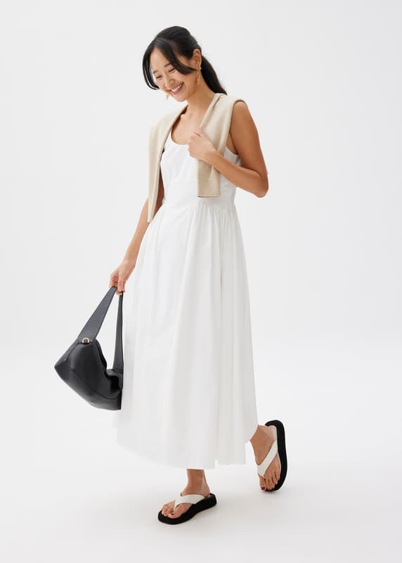 Curve Water Colour Floral Flare Sleeve Mesh Midaxi Dress by