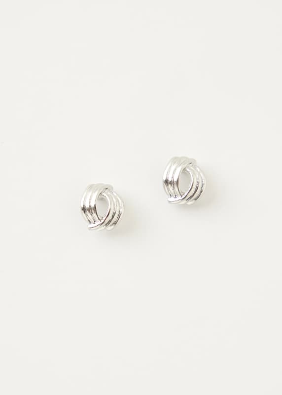 Silver Coil Earrings
