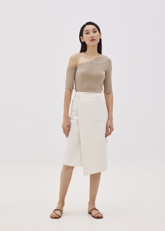Luana Asymmetrical Jersey Top