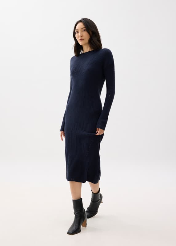 Ruby Mercerized Wool Midi Sweater Dress | Love, Bonito INTL