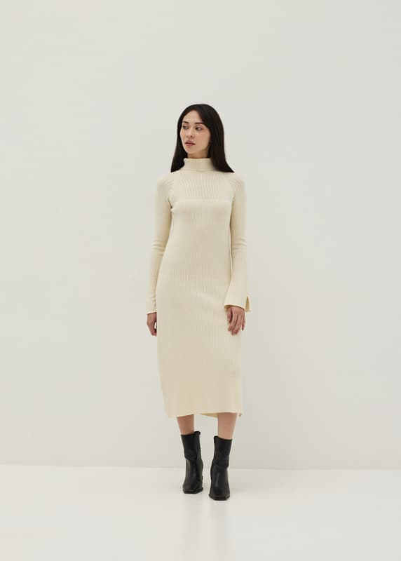 Buy Gio Foldover Turtle Neck Knit Dress @ Love, Bonito Singapore | Shop  Women's Fashion Online | Love, Bonito SG