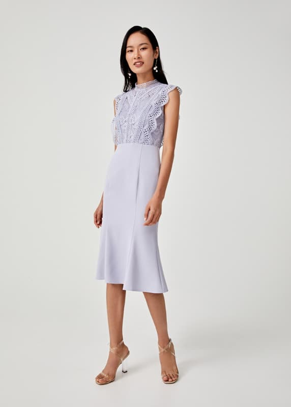 Buy Myla Lace Trim Trumpet Dress Love Bonito Shop Women s