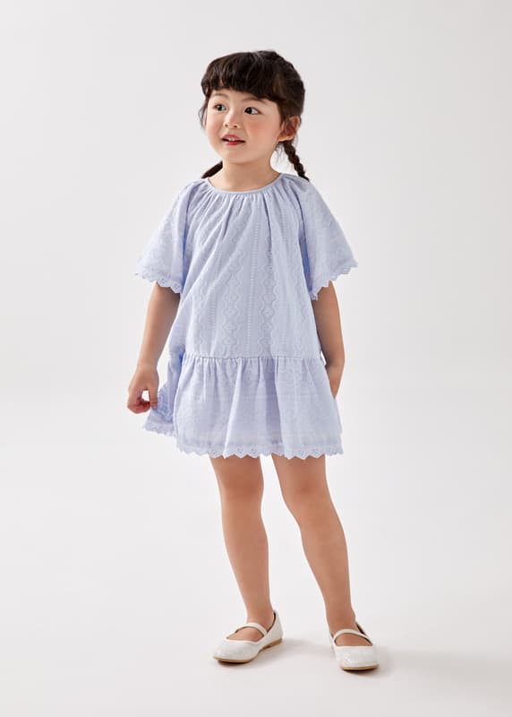 Buy Ravenne Broderie Flare Dress @ Love, Bonito Singapore | Shop Women ...