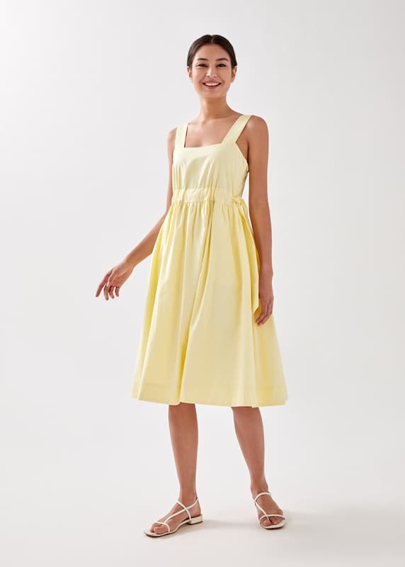 Buy Epona Drawstring Fit & Flare Midi Dress @ Love, Bonito | Shop Women ...