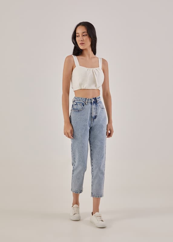 Harlie Linen Padded Top