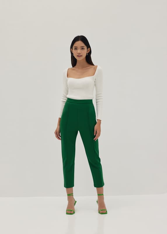 Lena Pintuck Tailored Pants
