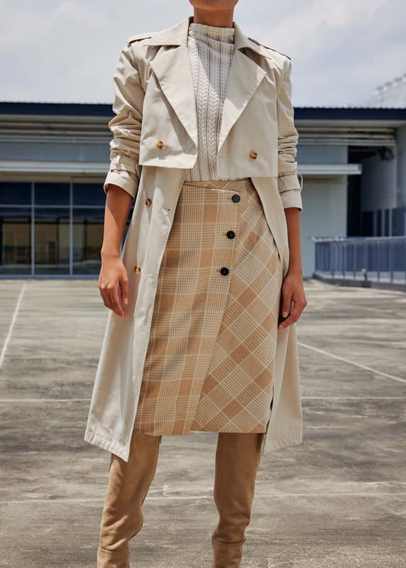 Maxi Skirt - Light beige/leopard print - Ladies | H&M US