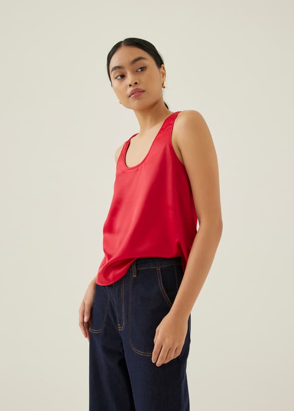 Laurice Satin Tank Top | Love, Bonito INTL
