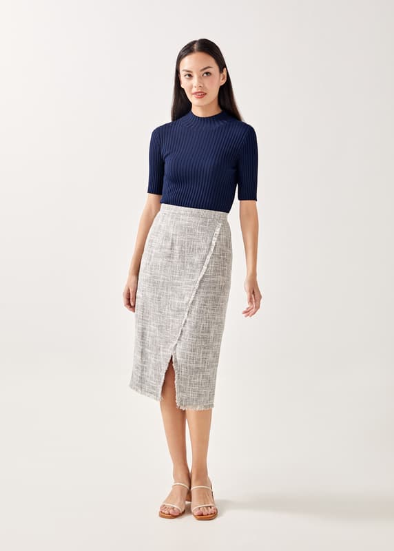 Buy Perlina Textured Foldover Skirt @ Love, Bonito Malaysia | Shop ...
