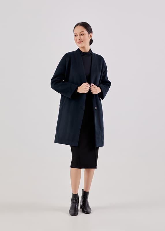Buy Remina Collarless Coat @ Love, Bonito | Shop Women's Fashion Online ...